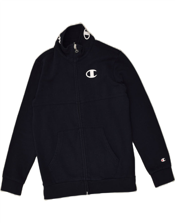 CHAMPION Boys Graphic Tracksuit Top Jacket 11-12 Years Large  Navy Blue | Vintage Champion | Thrift | Second-Hand Champion | Used Clothing | Messina Hembry 