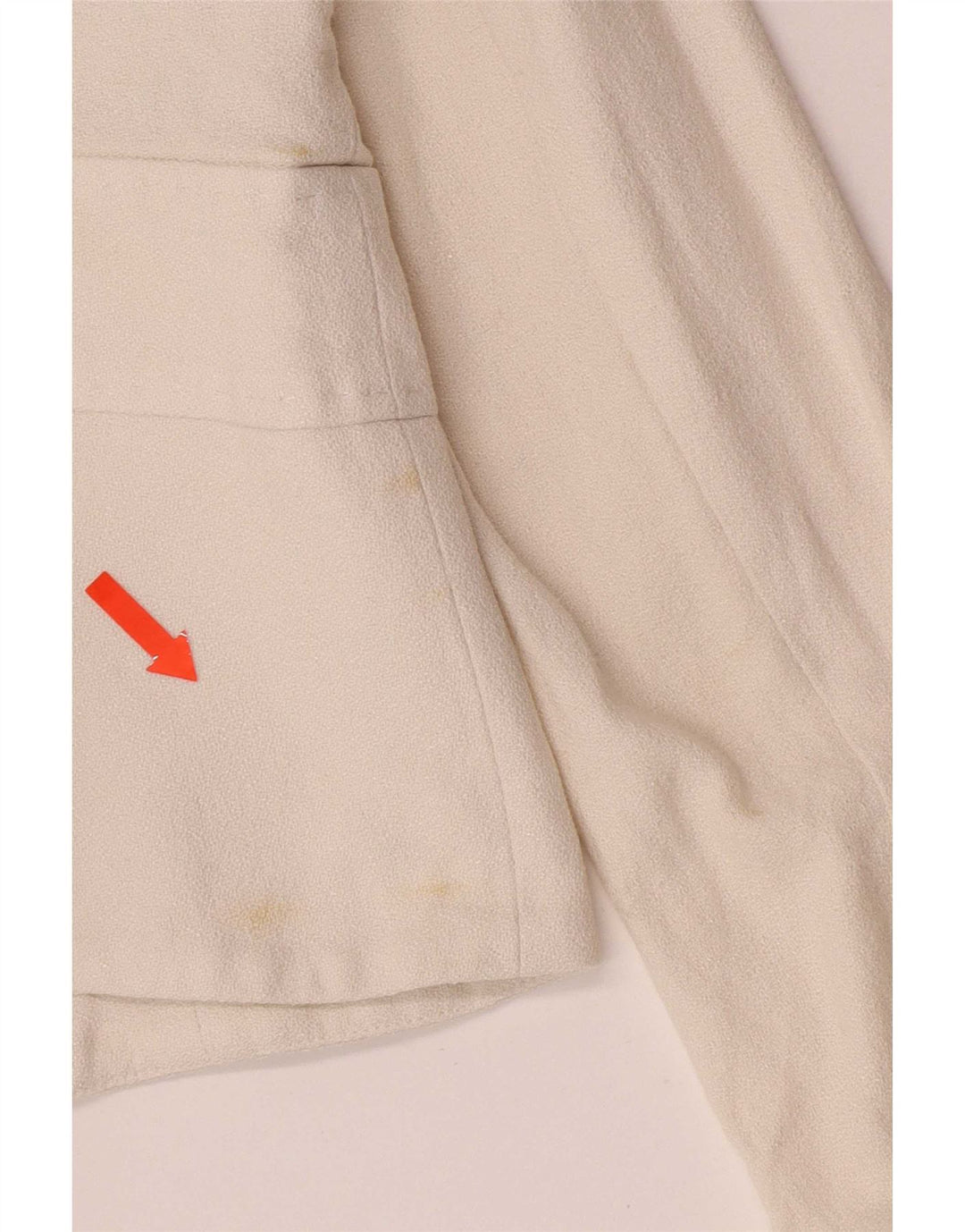 Valentino Γυναικείο Μπουφάν Blazer Crop 1 Button IT 44 Medium Off White Βαμβακερό