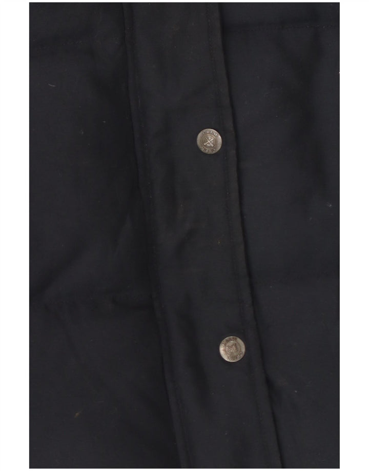 Crew Clothing Womens Padded Gilet UK 14 Large Navy Blue Polyester