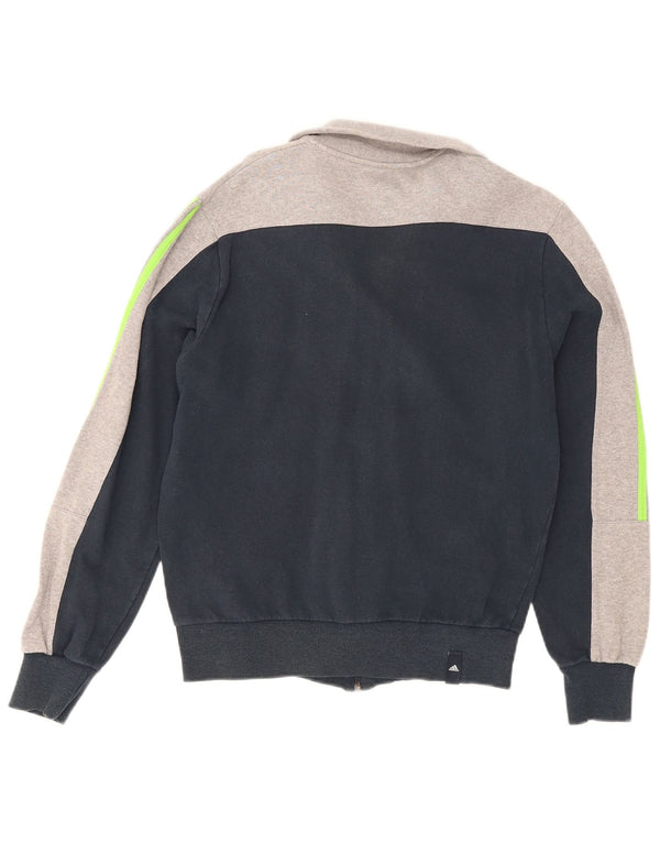 Adidas Herren-Trainingsanzug-Top-Jacke, UK 36/38, klein, Marineblau, Farbblock