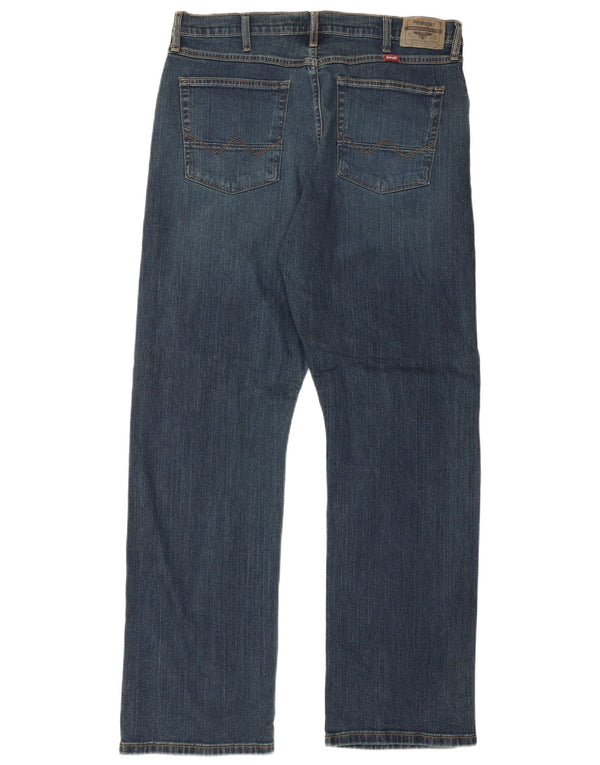Мужские джинсы свободного покроя Wrangler Bootcut W36 L32, темно-синий, хлопок