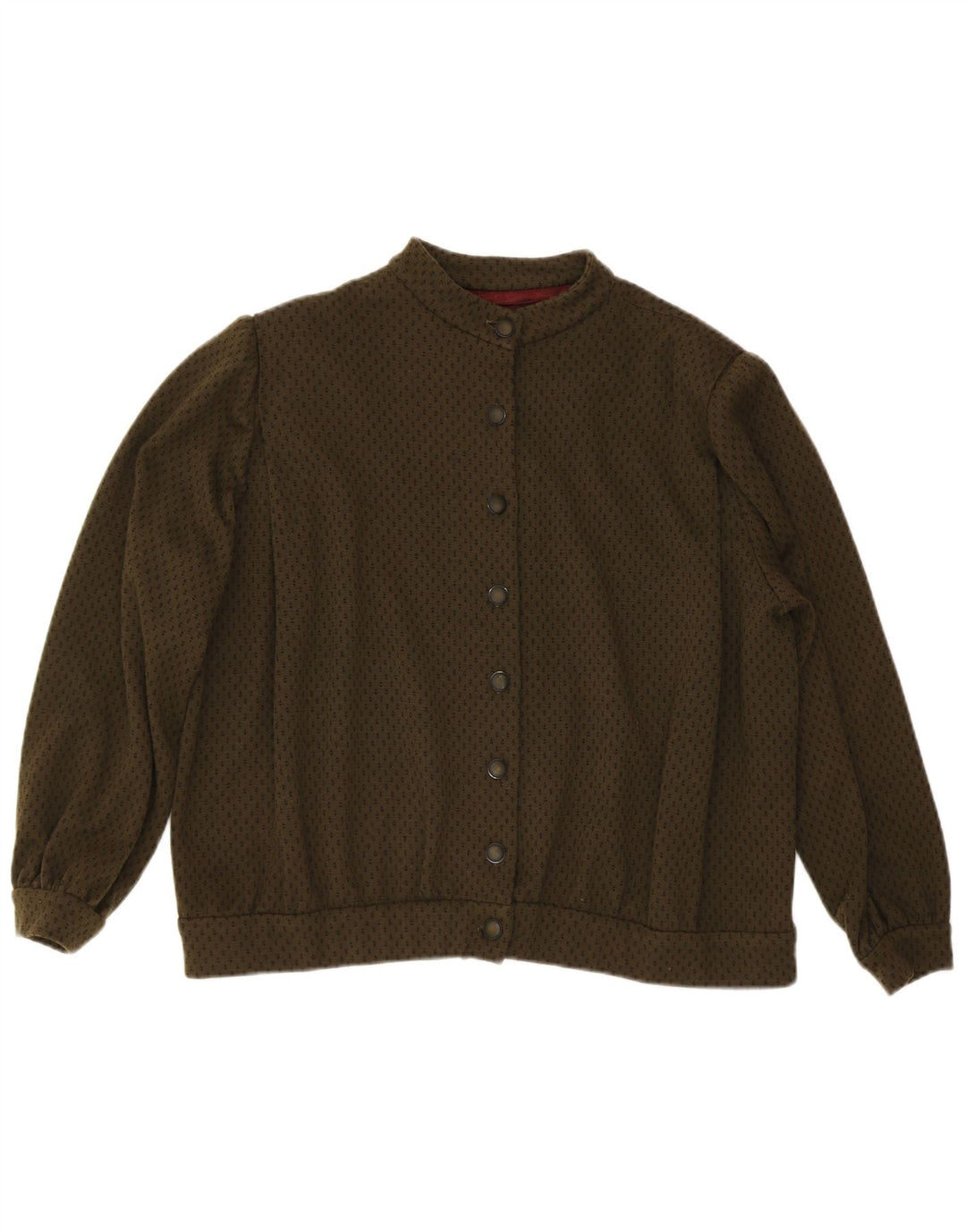 Vintage Bomberjakke til kvinder UK 20 2XL Khaki Spotted