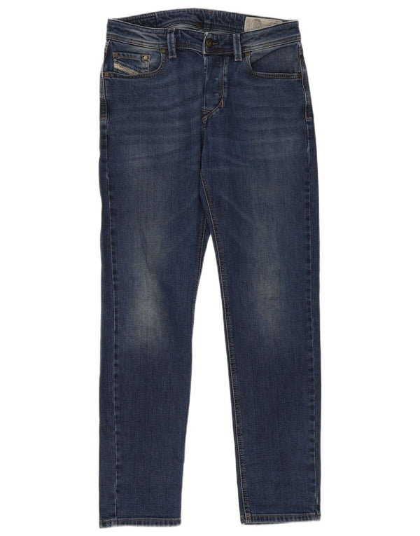 Diesel Mens Larkee-Beex Regular Tapered Jeans W30 L32 Blue Cotton