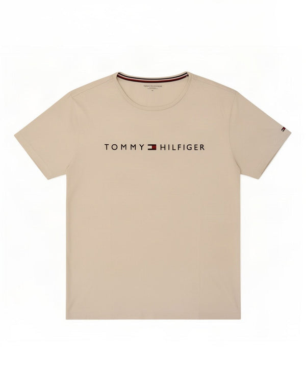 Tommy Hilfiger Mens Graphic T-Shirt Top XL White Cotton