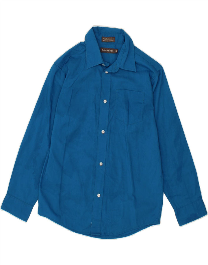 DOCKERS Womens Shirt US 12 Large Blue Nylon Vintage Dockers and Second-Hand Dockers from Messina Hembry 