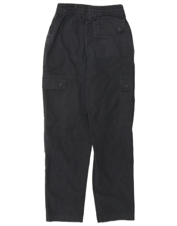 Calça cargo feminina NIKE reta UK 4 XS preta algodão