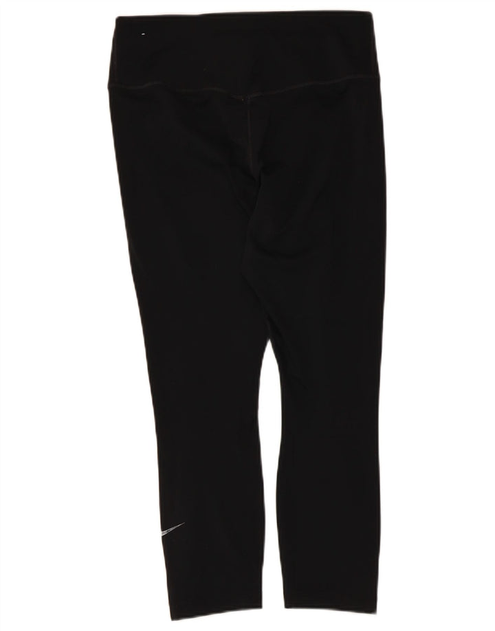 Nike Womens Dri Fit Leggings UK 12 Medium Black