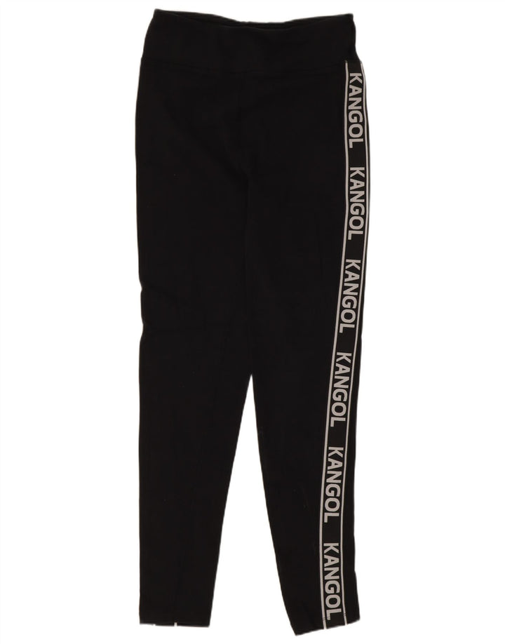 Damskie legginsy Kangol Graphic UK 12, średnia czarna bawełna