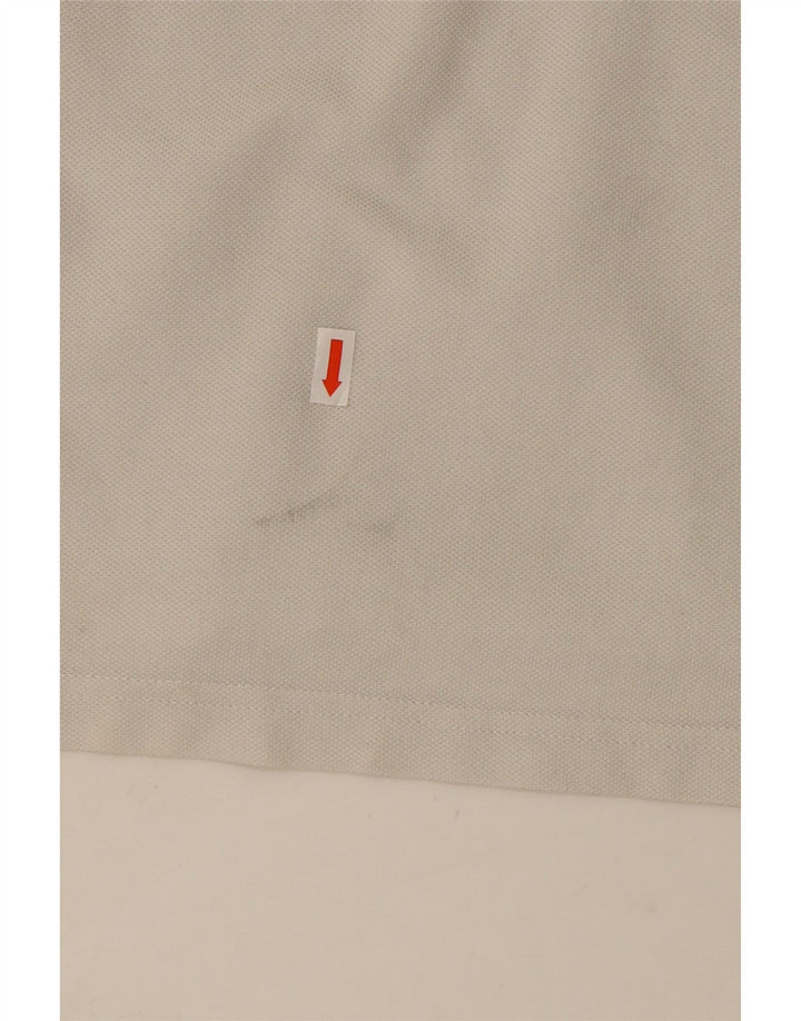 NIKE Mens Polo Shirt XL White Cotton