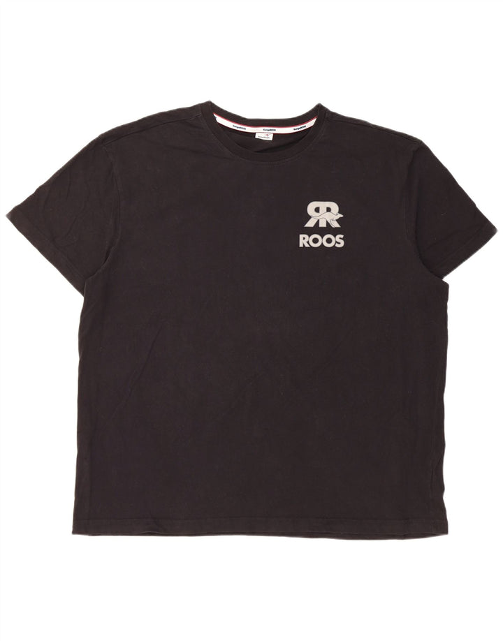 Kangaroos Mens Graphic T-Shirt Top XL Black