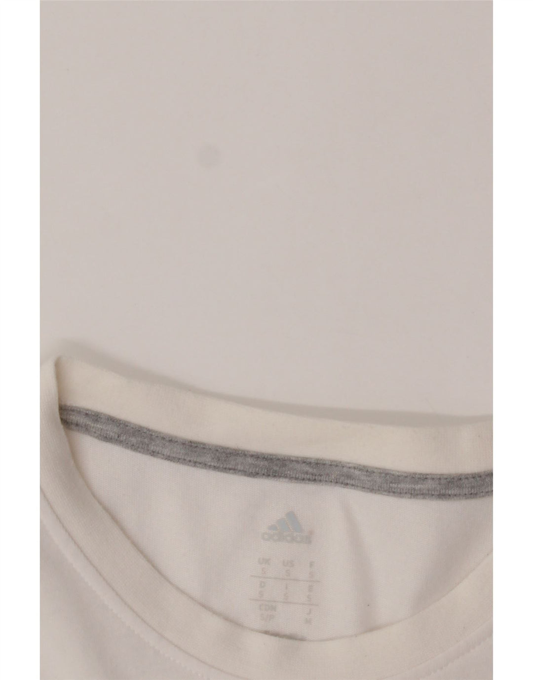 ADIDAS Mens Graphic T-Shirt Top Small White Cotton Vintage Adidas and Second-Hand Adidas from Messina Hembry 