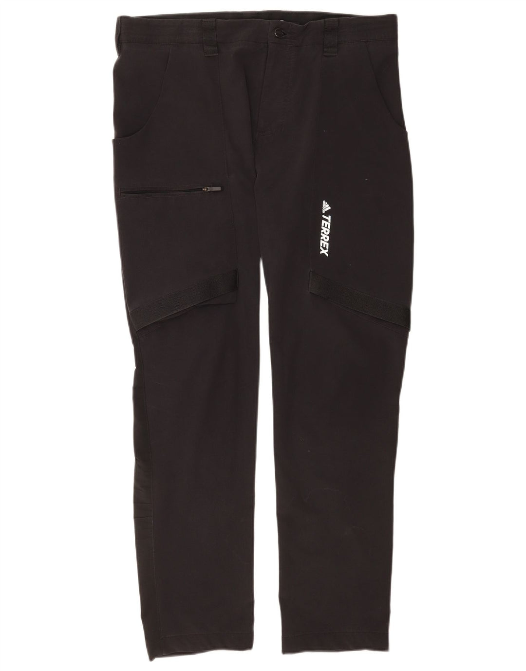 Adidas Mens Terrex Hiking Cargo Trousers W36 L29 Black Polyamide