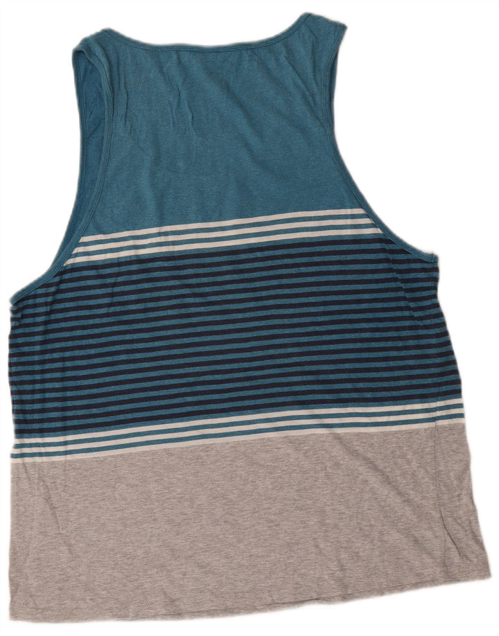 Rip Curl Débardeur Femme UK 16 Grand Coton Rayé Bleu