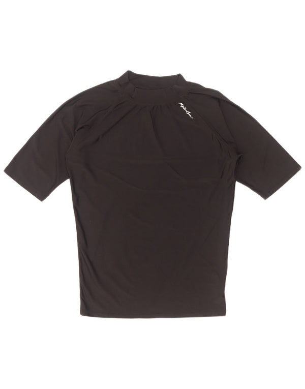 Maui and Sons Damen T-Shirt Top UK 14 Large Schwarz Polyamid