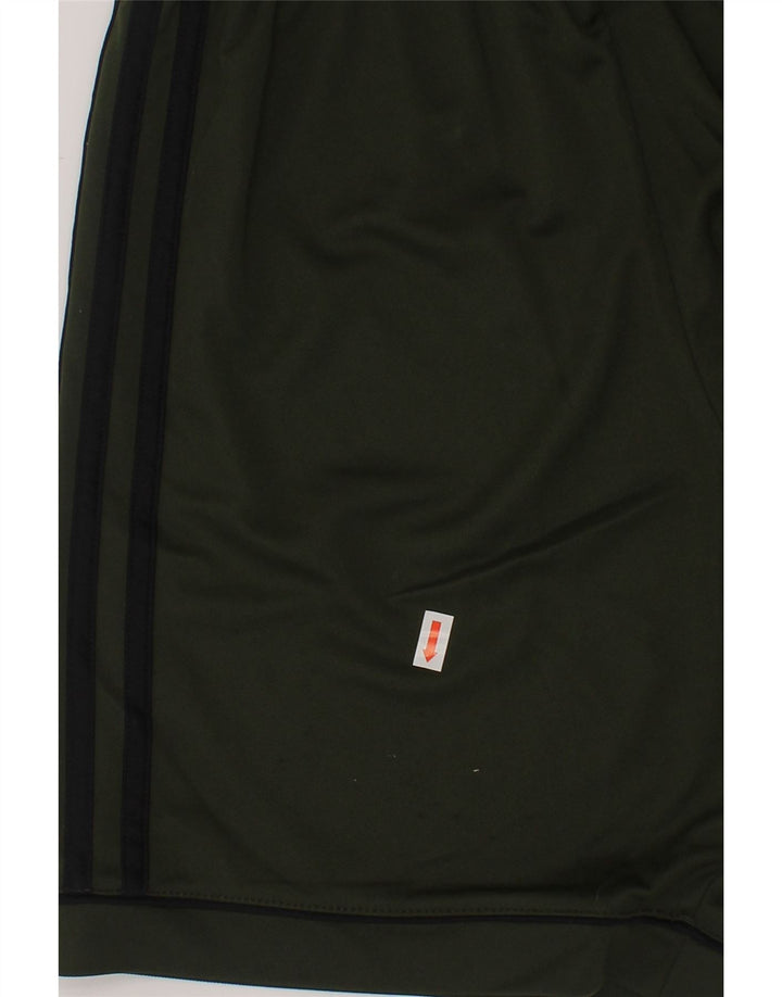 ADIDAS Boys Climalite Sport Shorts 13-14 Years  Green Polyester Vintage Adidas and Second-Hand Adidas from Messina Hembry 