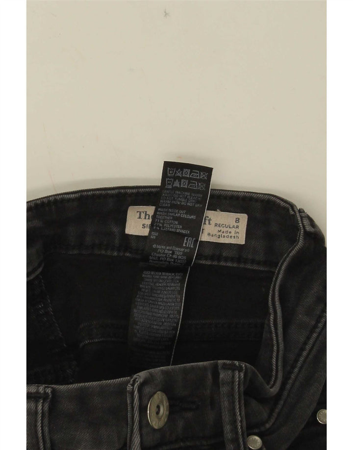 Marks & Spencer Womens Sienna Straight Jeans UK 8 Small W24 L30 Grey