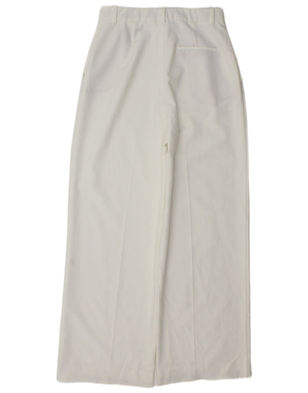 Женские широкие брюки чинос Zara, средние W28 L31, белые