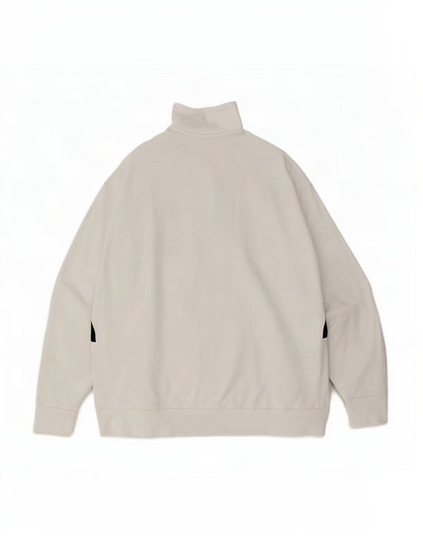 Hugo Boss Sweat-shirt graphique surdimensionné pour femme UK 10 Petit Blanc