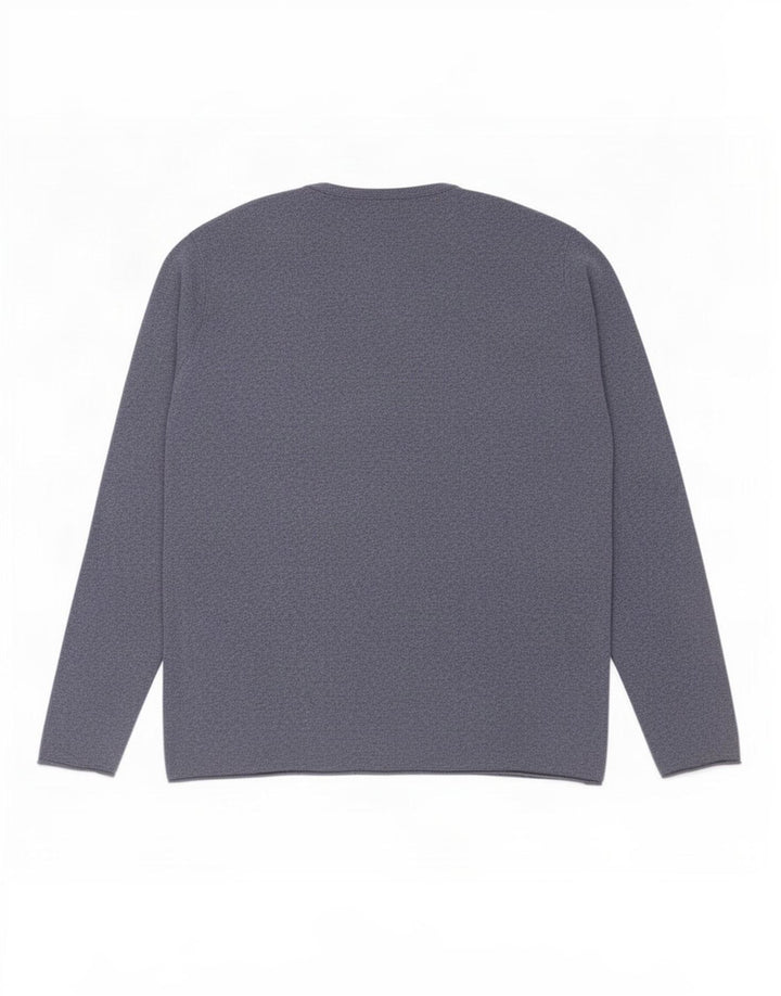 Zara Herren-Pullover mit Rundhalsausschnitt, Größe L, Blau