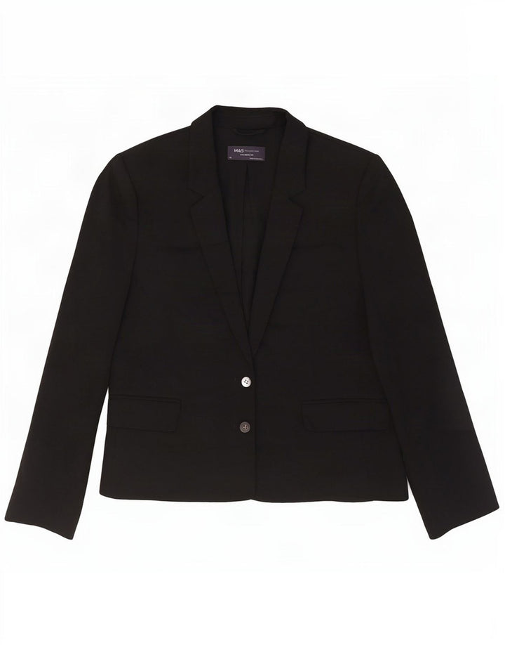 Giacca blazer da donna su misura Marks & Spencer UK 14 media nera