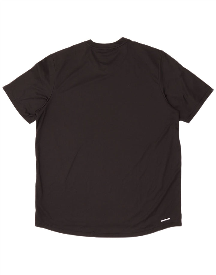 Adidas Mens Aeroready T-Shirt Top XL Black Polyester