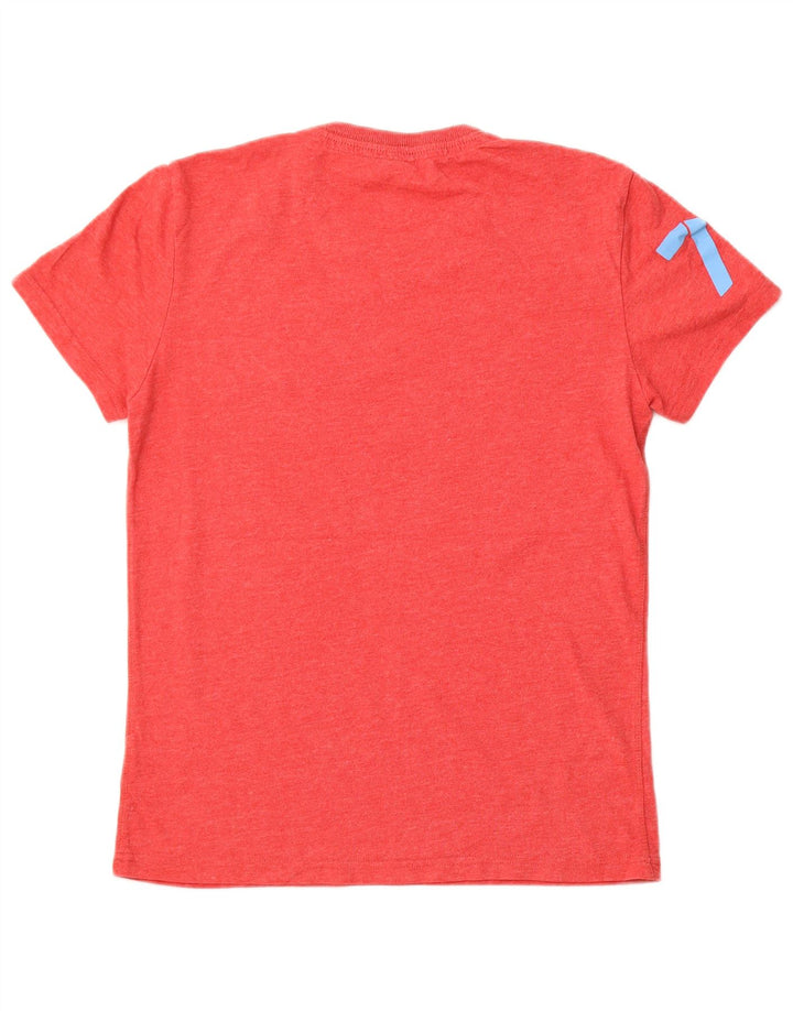 SUPERDRY Mens Graphic T-Shirt Top Medium Red Cotton