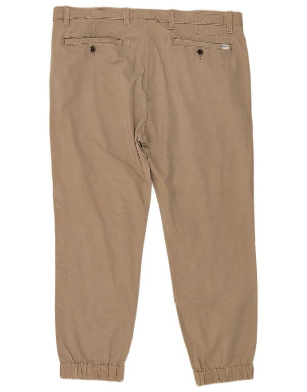 Levi's Mens Joggers Chino Trousers W38 L30 Beige Cotton