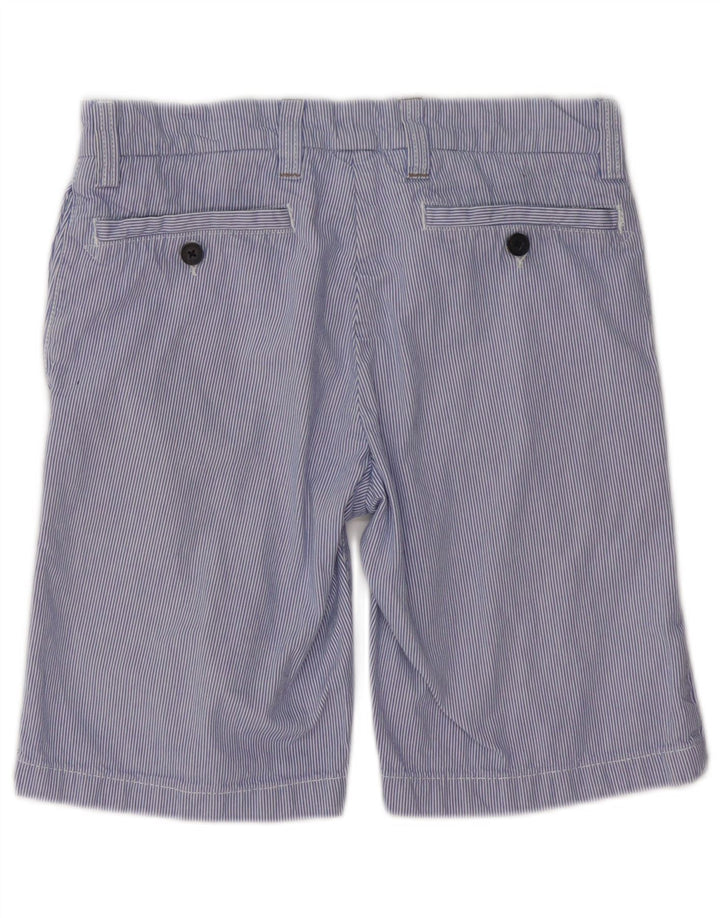 Jack Wills Mens Chino Shorts W28 Small Blue Pinstripe