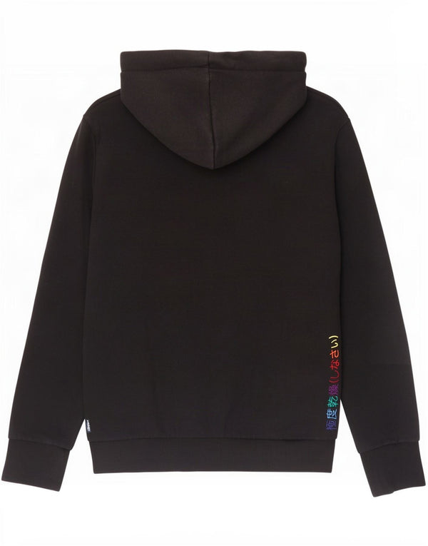 Superdry Womens Graphic Oversized Hoodie Jumper UK 10 Small Grey Cotton