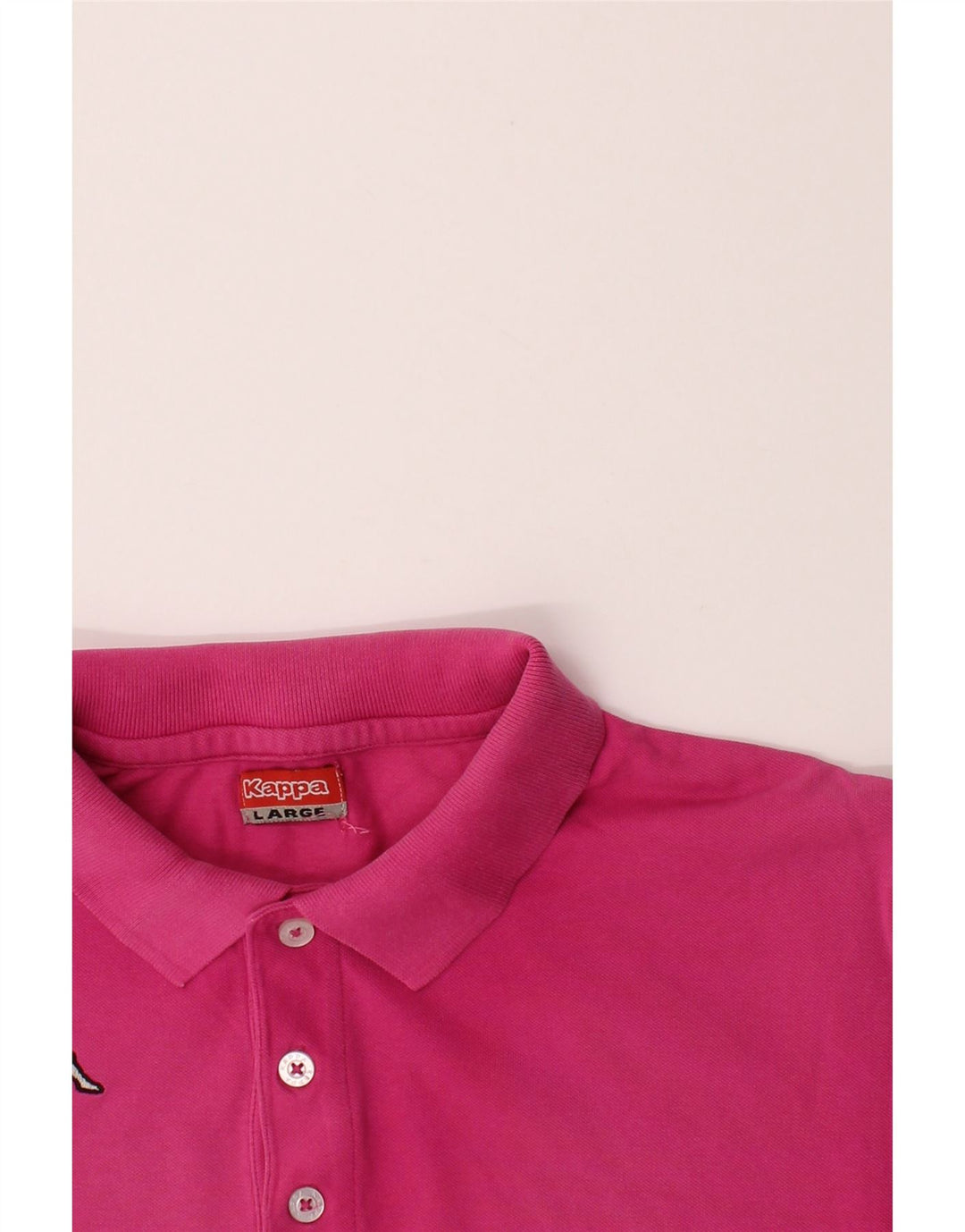 KAPPA Mens Polo Shirt Large Pink Cotton Vintage Kappa and Second-Hand Kappa from Messina Hembry 