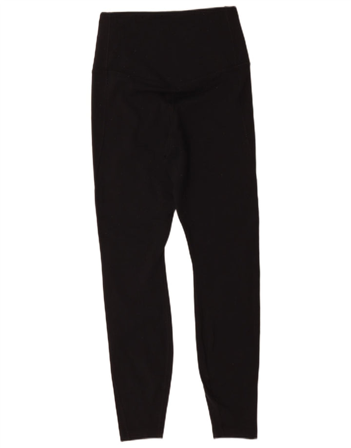 Nike Womens Dri Fit Leggings UK 12 Medium  Black Nylon