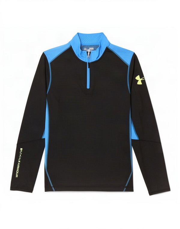 Under Armour Mens Cold Gear Graphic Pullover Tracksuit Top Medium Black