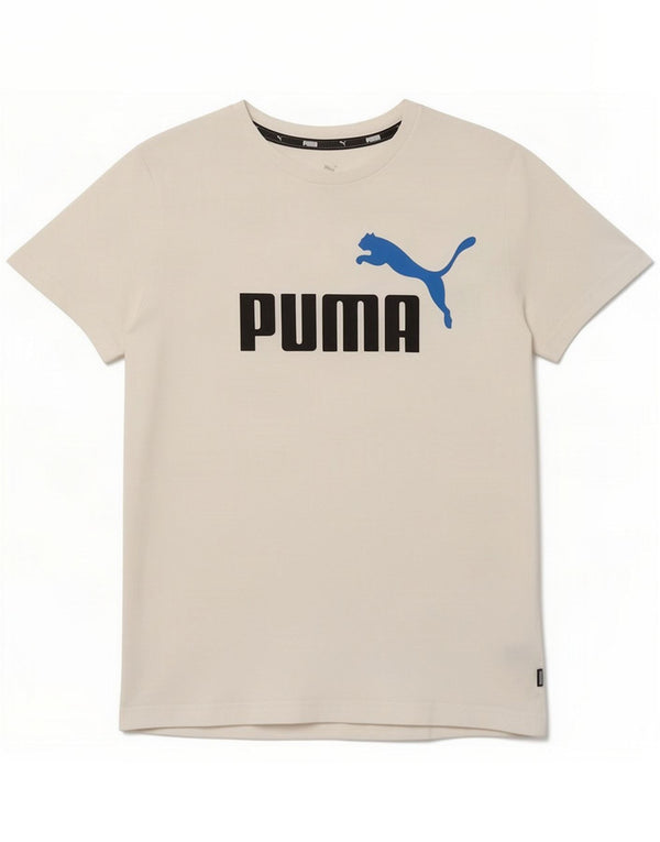 Puma Boys Grafisk T-Shirt Top 11-12 År Hvid