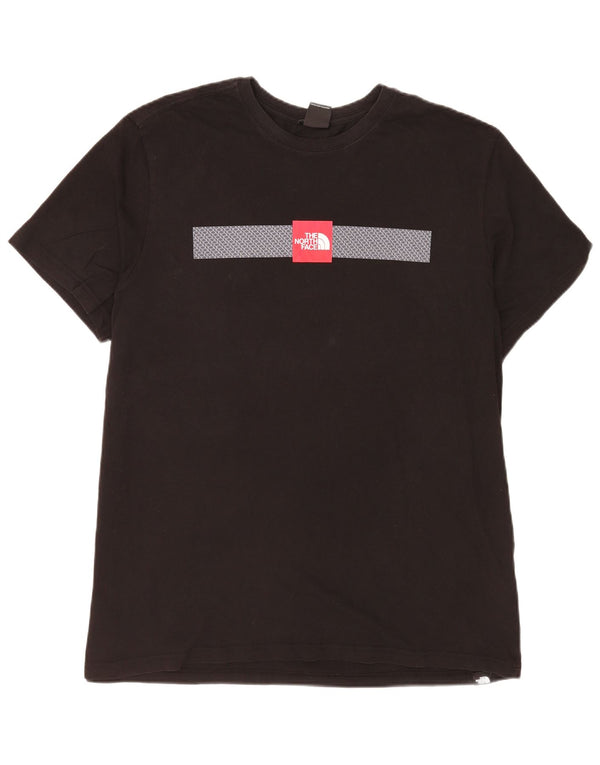 Camiseta gráfica masculina The North Face 2XL algodão preto