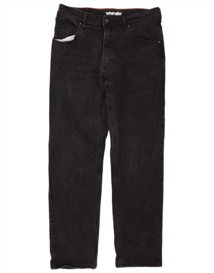 Jeans dritti da uomo Wrangler W34 L32 cotone grigio