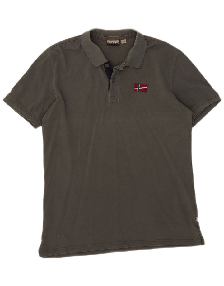 Napapijri Herren Poloshirt Medium Khaki