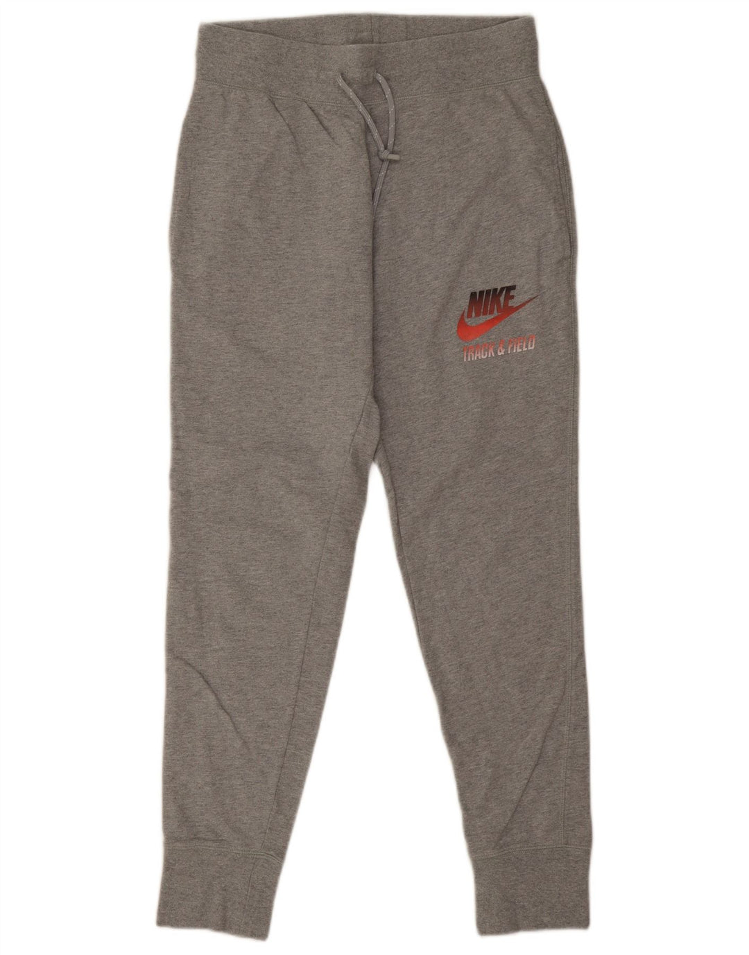 Nike Womens Tracksuit Trousers Joggers UK 12 Medium  Grey Cotton
