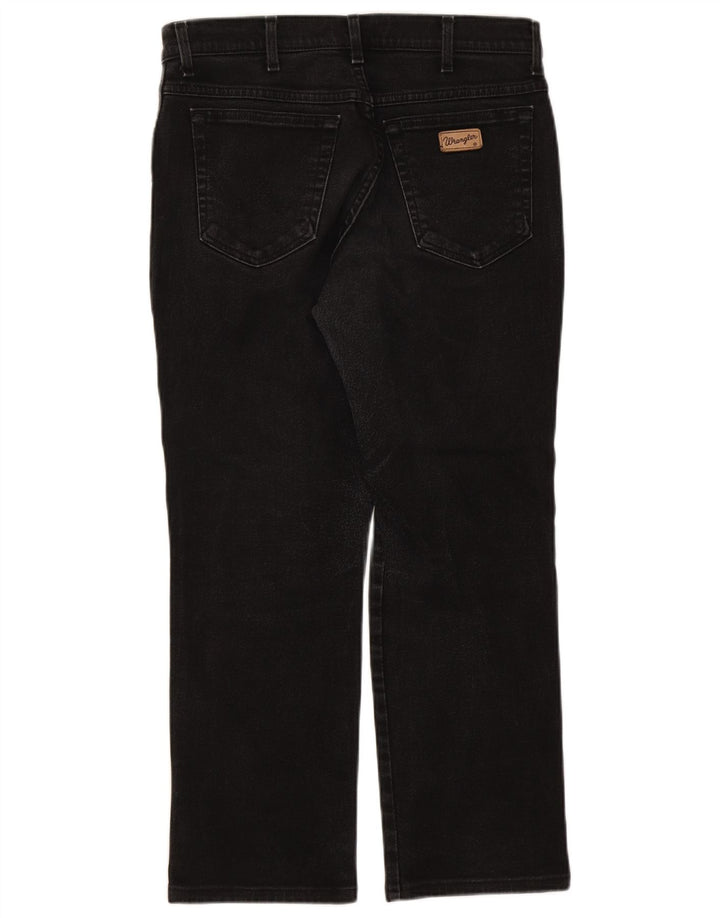 Wrangler Mens Texas Straight Jeans W34 L27 Black