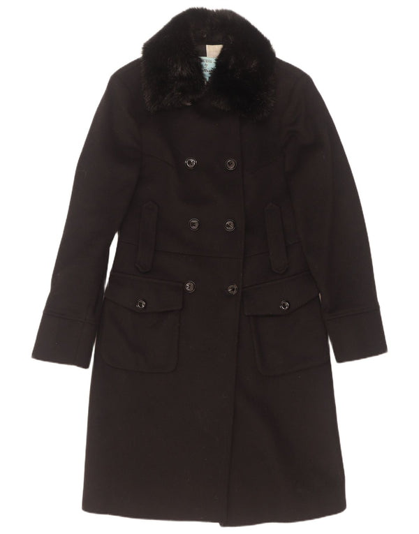 Guess By Marciano Женское двубортное пальто IT 42 Medium Black Wool