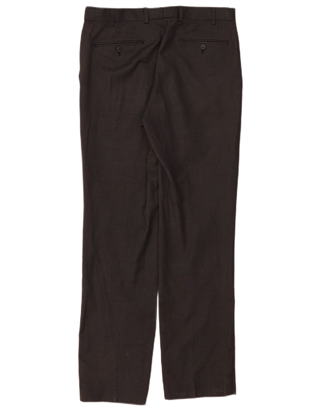 Gerade Herren-Anzughose von Marks & Spencer, W32, L33, graue Wolle