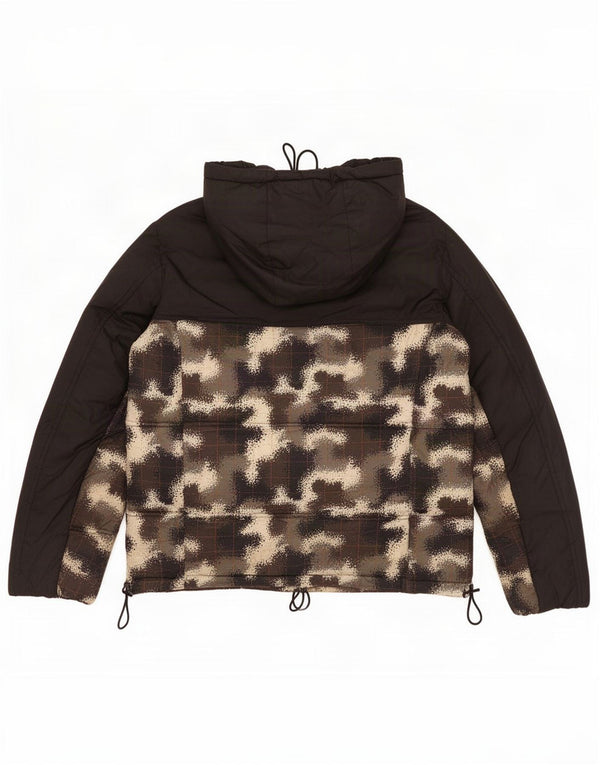 Champion Chaqueta Acolchada tipo Jersey para Hombre UK 38 Medium Black Camuflaje