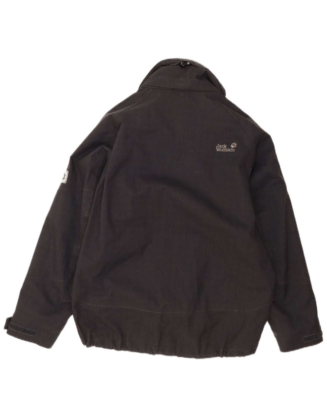 Jack Wolfskin Mens Windbreaker Jacket UK 36 Small Black Polyester
