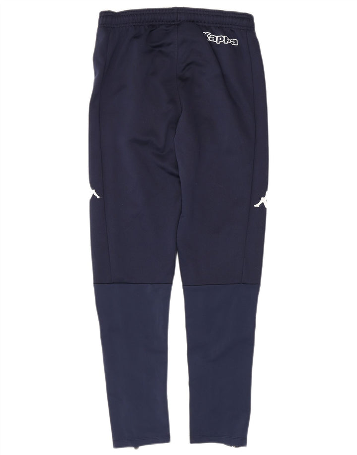 Kappa Mens Graphic Tracksuit Trousers Small Navy Blue Polyester