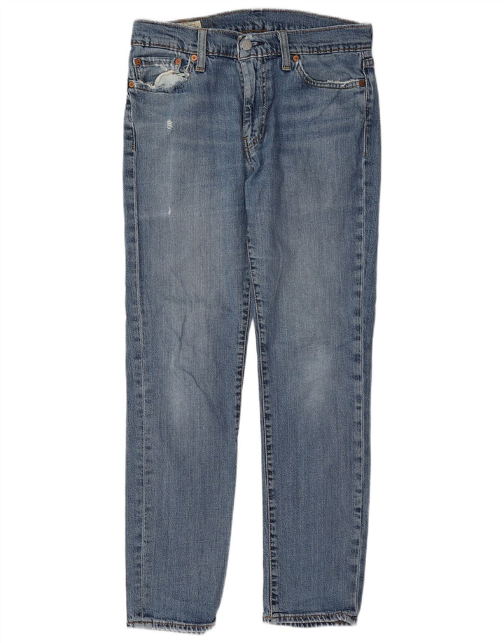 Levi's Womens 511 Tapered Slim Jeans W30 L30 Blue Cotton