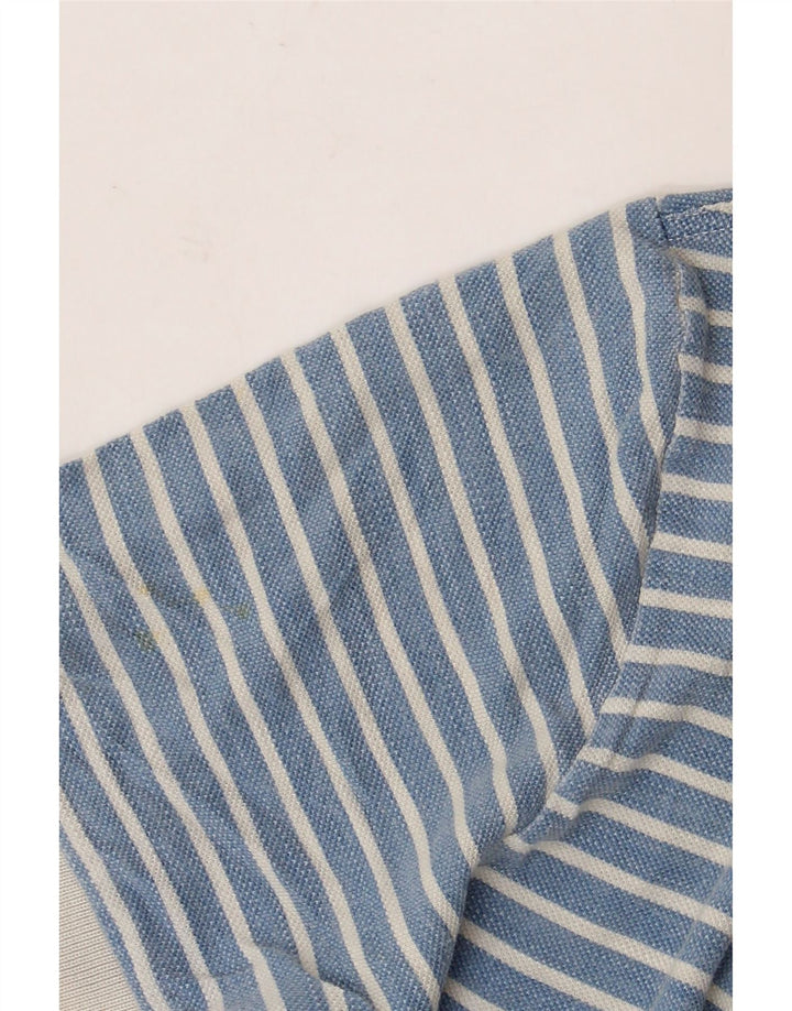 Polo da uomo Fred Perry in cotone a righe blu medio