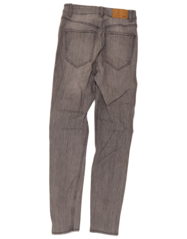 Blugi skinny dama Zara EU 38 Mici W28 L26 Bumbac gri