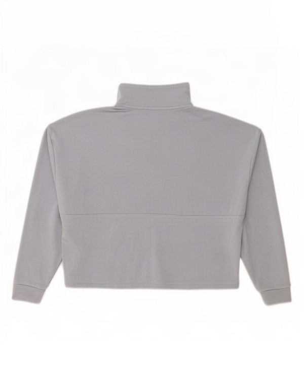 Under Armour Sweat-shirt surdimensionné à col zippé pour femme UK 10 Petit Gris