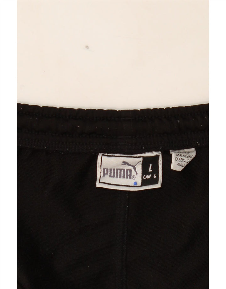 PUMA Mens Tracksuit Trousers Joggers Large  Black Polyester Vintage Puma and Second-Hand Puma from Messina Hembry 