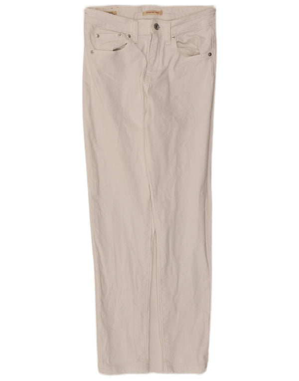 Jeans skinny a vita alta Levi's 721 da donna W26 L28 cotone bianco