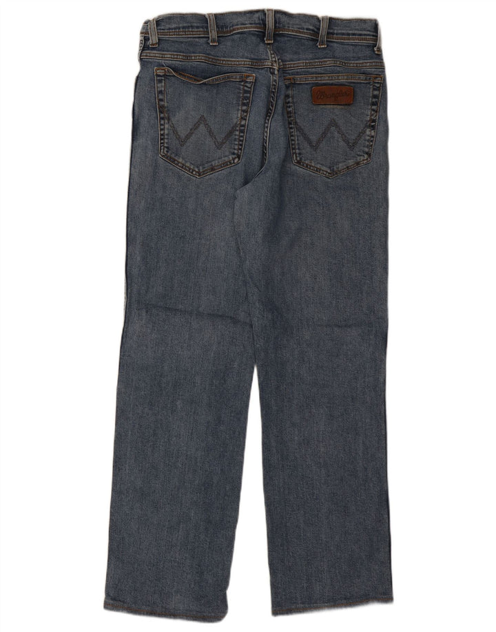 Wrangler Mens Texas Straight Jeans W34 L29 Blue Cotton